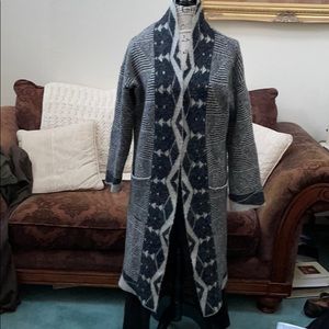 GNW Black & Cream/Tan Cardigan